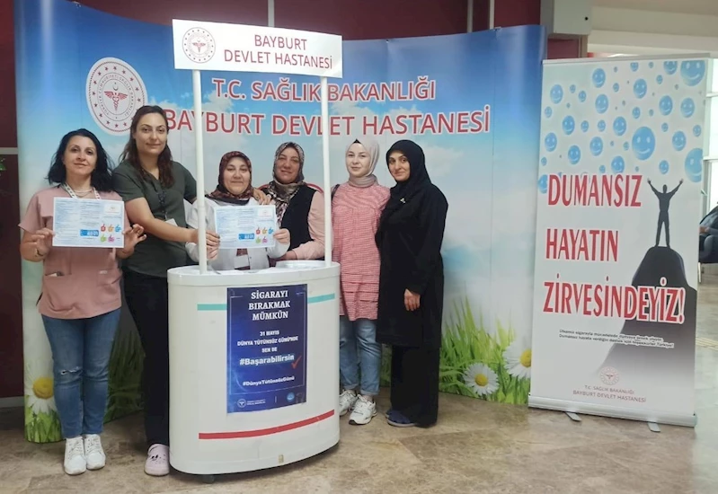 Bayburt’ta tütünün zararları anlatıldı
