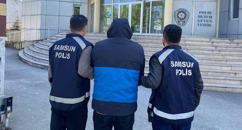 Samsun’da 18 yıl 9 ay hapis cezası bulunan şahıs yakalandı
