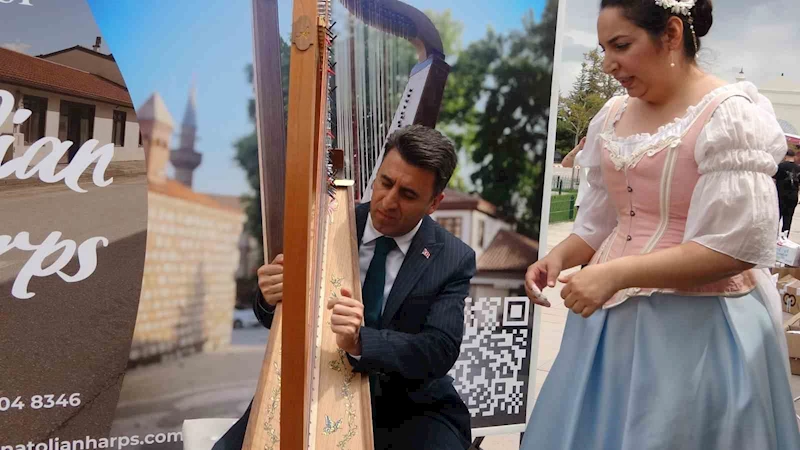 Vali Aygöl, arp sanatçısı gibi hünerlerini sergiledi
