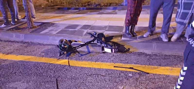 Çorum’da otomobil ile elektrikli scooter çarpıştı: 1 yaralı
