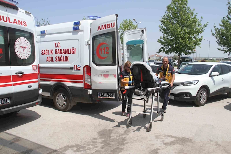 Konya’da otomobil devrildi: 4 yaralı
