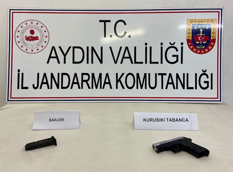 Sultanhisar’da kurusıkı tabanca ele geçirildi
