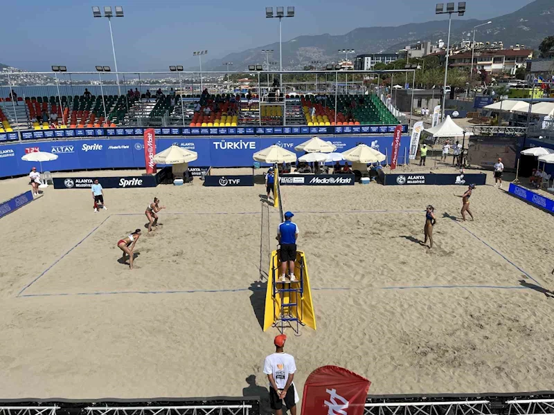 Dünya Plaj Voleybolu Pro Tur’un Alanya etabı başladı
