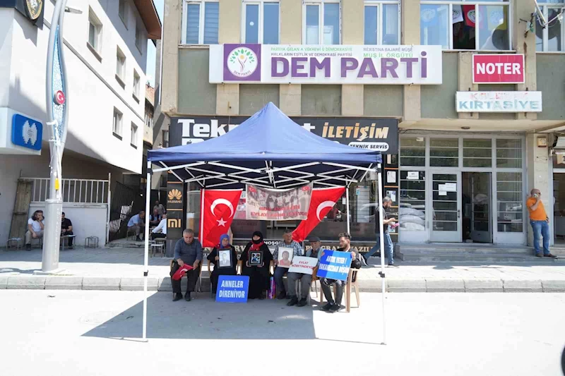 Muş’ta evlat nöbeti sürüyor: Aileler barış sürecinden umutlu
