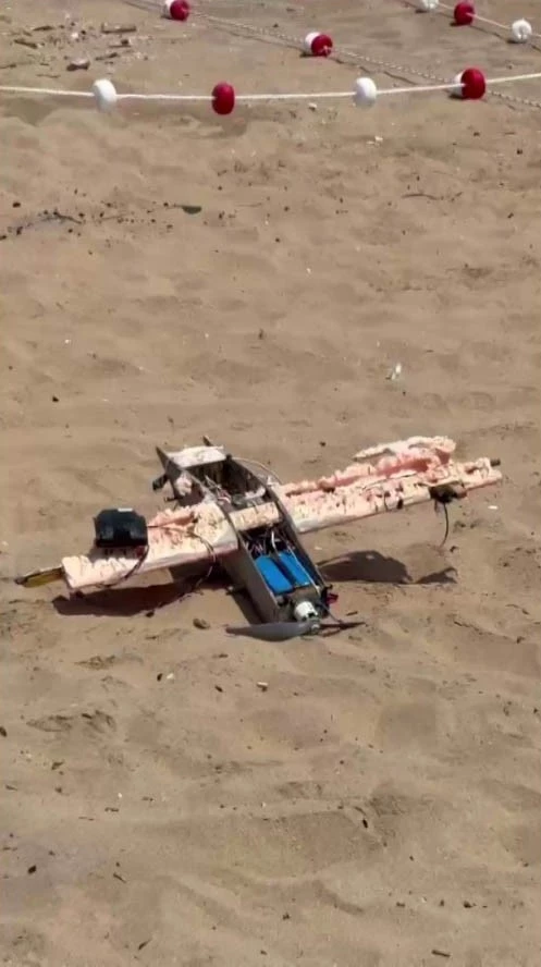 Şile denizinde kamikaze dronuna benzer cisim bulundu
