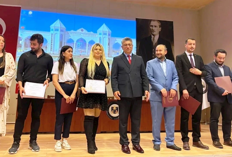 Emet MYO’da görevli akademik personele teşekkür belgesi
