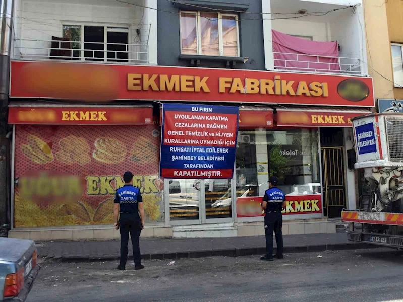 Gaziantep’te hijyen kurallarına uymayan ekmek fırını kapatıldı
