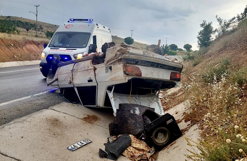 Tek taraflı trafik kazasında 1 kişi yaralandı
