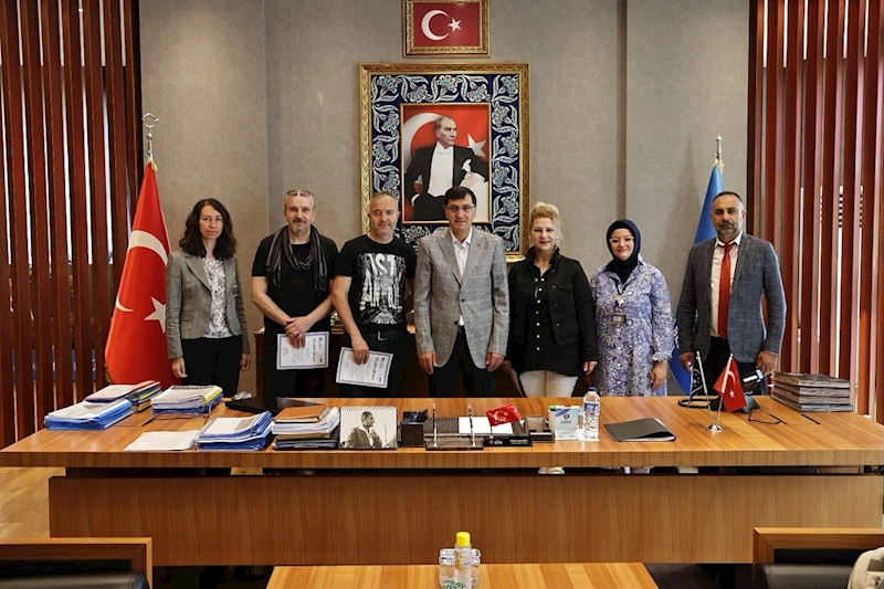 Gönüllü sanatçılara teşekkür belgesi
