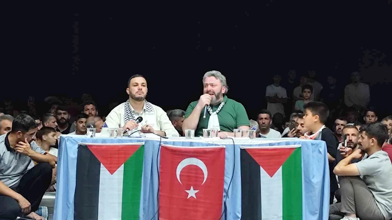 Kahta’daki Gazze Direnişimiz konferansına yoğun ilgi
