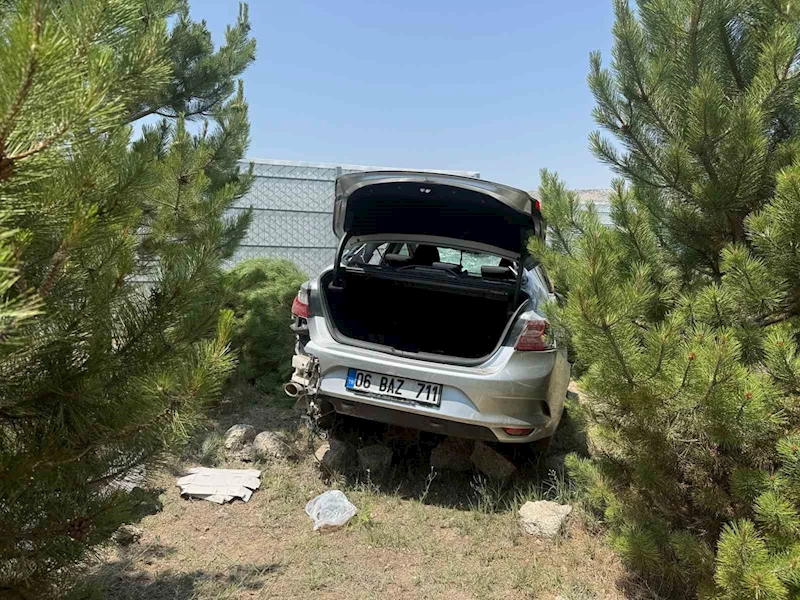 Takla atan otomobildeki kişi yaralandı
