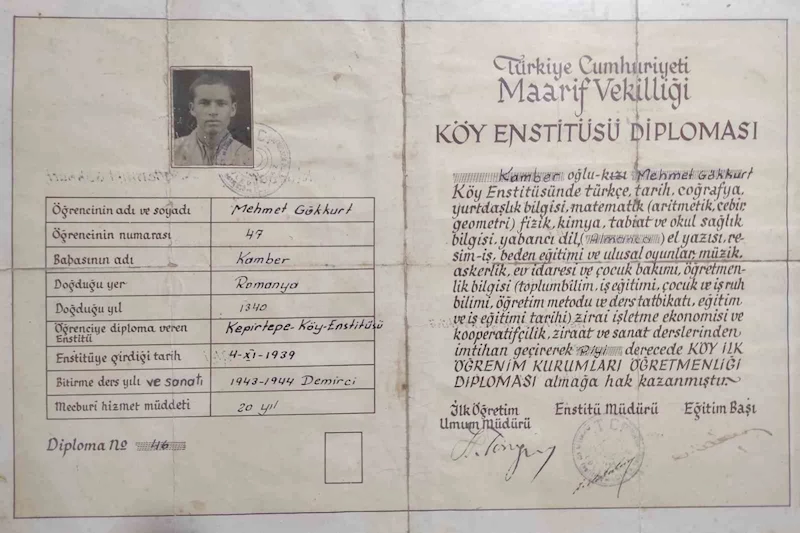 102 yaşındaki Muratlı’nın eğitim çınarına veda
