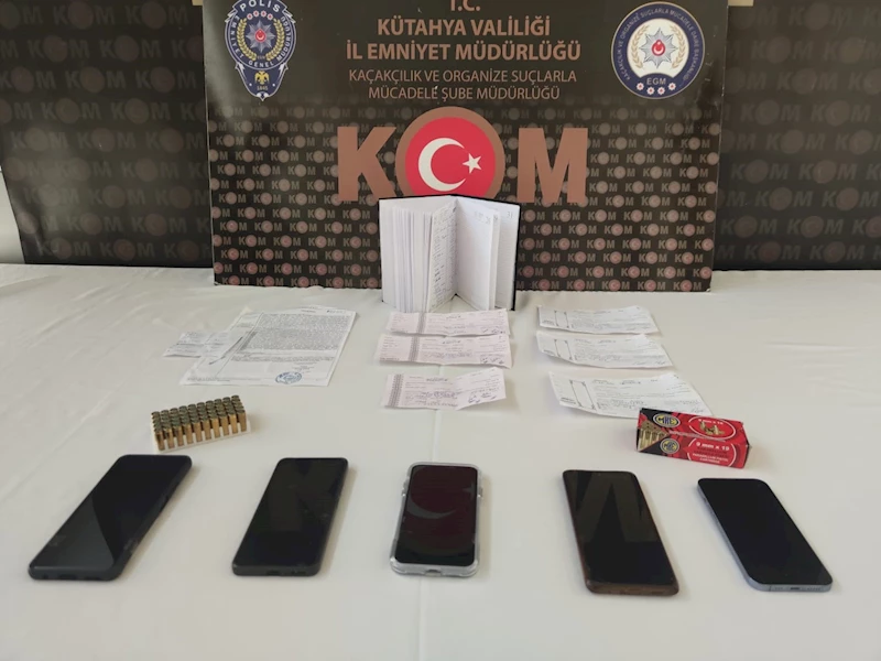 Kütahya’da tefecilik operasyonu, 6 şüpheli yakalandı
