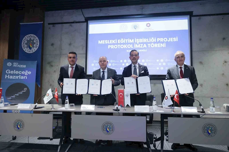 Mesleki eğitim protokolüne imza atan Denizli Sanayi Odası, Ege’de bir ilki gerçekleştirdi
