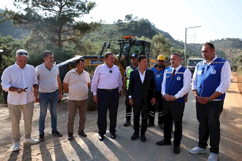 Başkan Aras Milas’taki yol çalışmalarını inceledi
