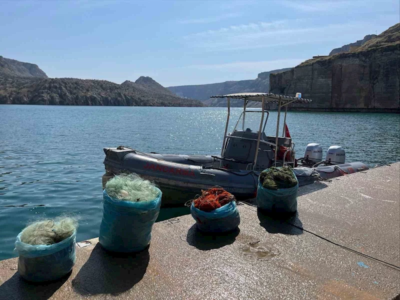 Ağ ile avlanma yasağına uymayan şahsı jandarma yakaladı

