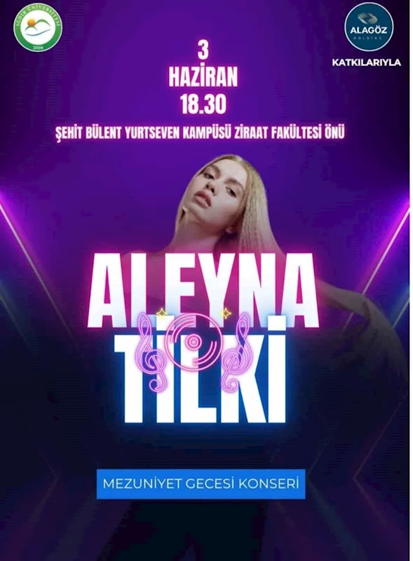 Iğdır Üniversitesi, Aleyna Tilki konserini tepkiler üzerine iptal etti
