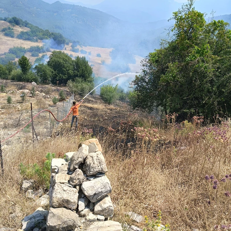 Antalya’da ormanlık alanı tehdit eden yangına müdahale ediliyor
