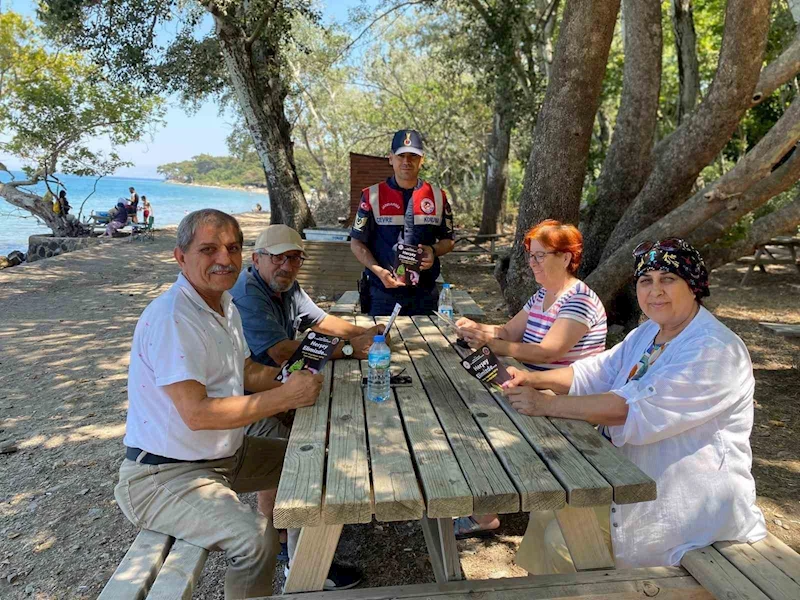 Aydın jandarmasından Milli Park’ta çevre bilinci seferberliği
