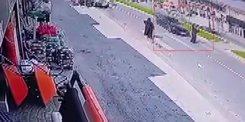 Yaya geçidinden geçerken canından oluyordu
