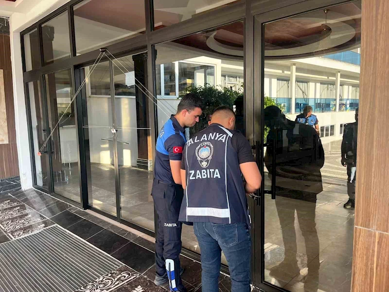 Alanya’da turizm tesisine 112’nci mühür
