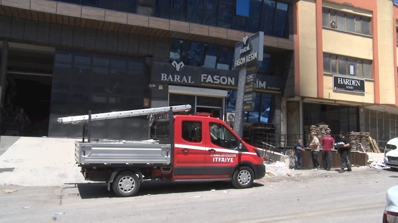 Ankara’da mobilya imalathanesinde yangın: 3 yaralı
