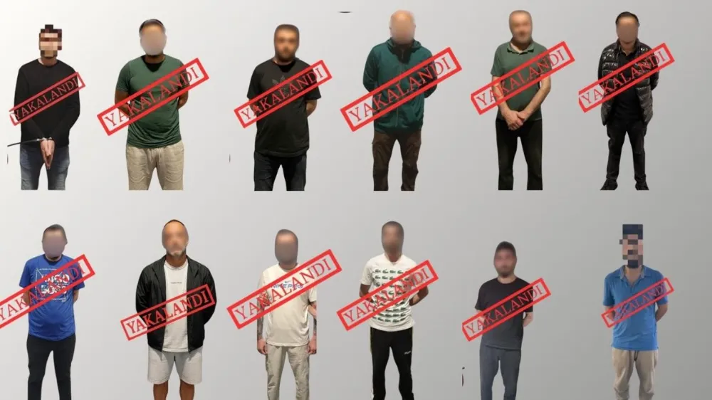 Kırmızı bültenle aranan 12 kişi Türkiye