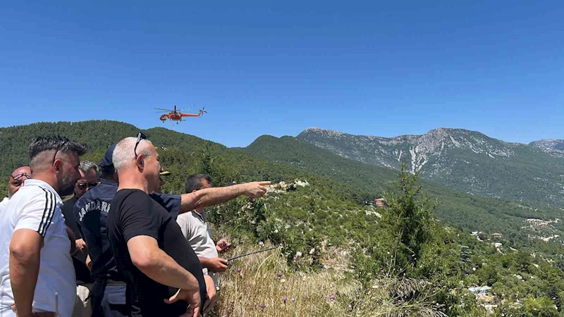 Alanya’da çıkan orman yangını kısmen kontrol altına alındı
