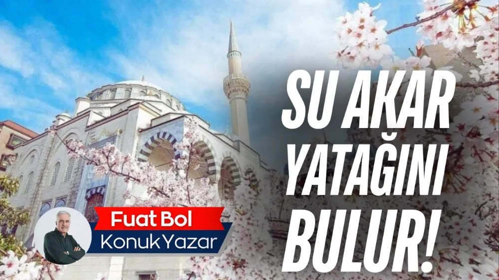 Su akar yatağını bulur