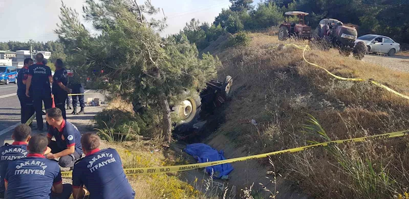 Kızının kullandığı traktörde can verdi
