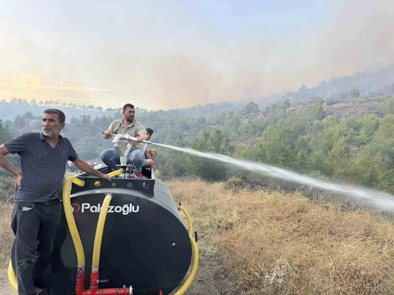 Yangın bölgesine hiç tereddüt etmeden tüm imkanlarıyla gitti
