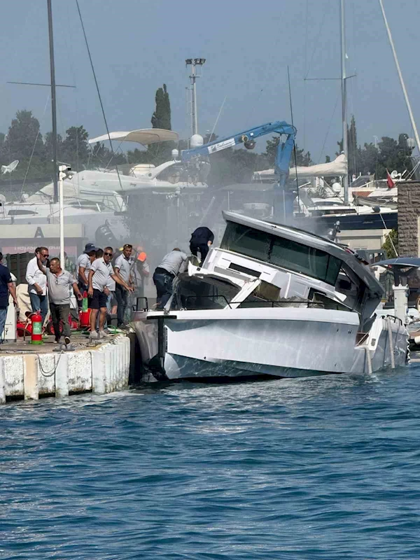 Bodrum’daki marinada patlama: 3 yaralı
