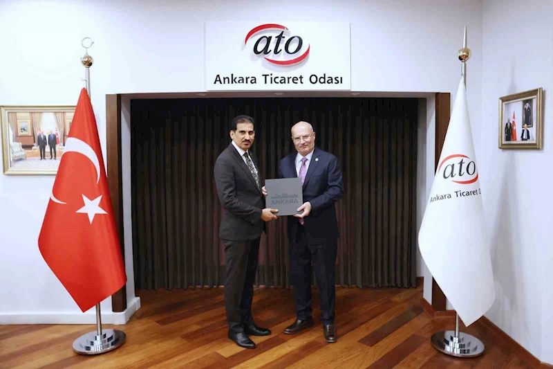 Irak Büyükelçiliği Ticaret Ataşesi Alwan, ATO Başkanı Baran’ı ziyaret etti.
