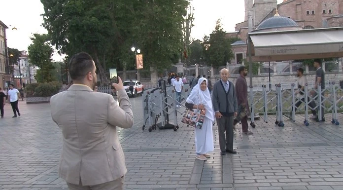 Vatandaşlar Kurban Bayramı namazını Ayasofya’da kıldı
