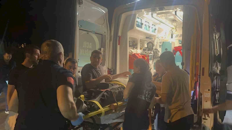 Kontrolden çıkan motosiklet devrildi, sürücü ağır yaralandı
