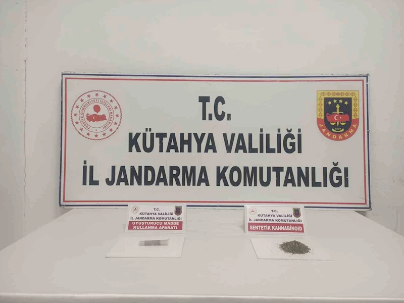 Kütahya’da jandarmadan uyuşturucu operasyonu
