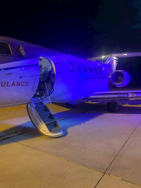 Doğuştan akciğer damarları gelişmeyen bebek uçak ambulansla Ankara’ya sevk edildi
