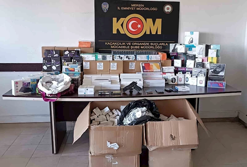 Mersin’de 2 milyon liralık kaçakçılık operasyonu: 12 gözaltı
