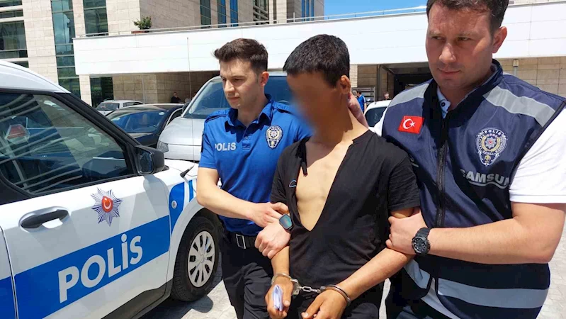 Adliyenin duvarlarını yumruklayınca yakayı ele verdi
