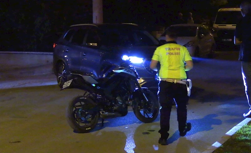 Motosiklet ile otomobil çarpıştı: 1 yaralı
