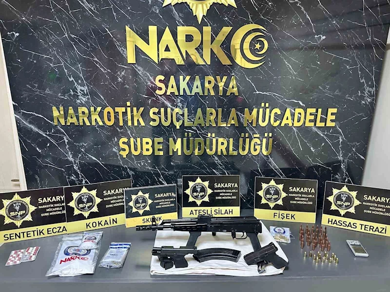 Sakarya’da uyuşturucu ve silah operasyonu: 6 gözaltı
