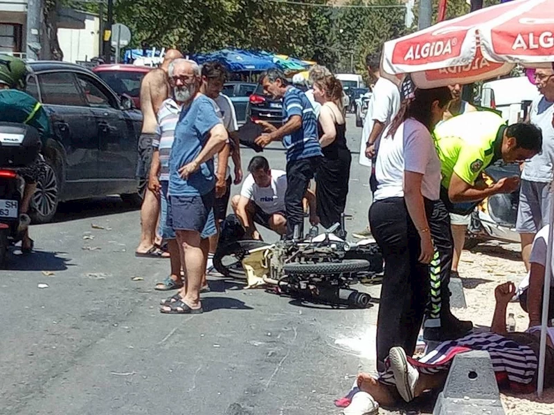 Erdek’te motosikletler çarpıştı: 2 yaralı
