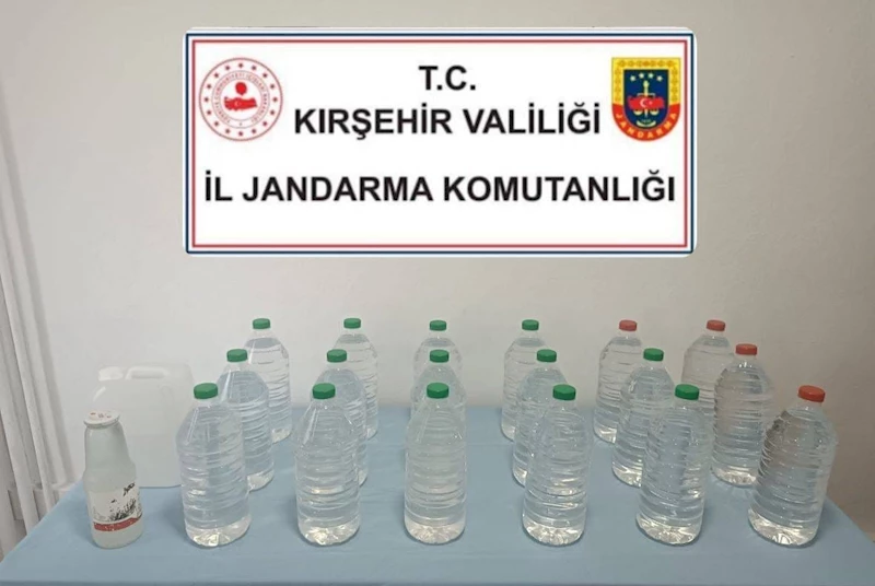 Kırşehir’de kaçak alkol operasyonu
