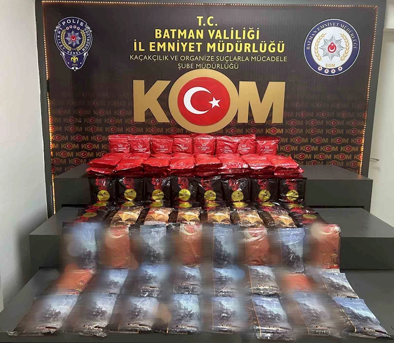 Batman’da 159 kilogram kaçak nargile tütünü ele geçirildi
