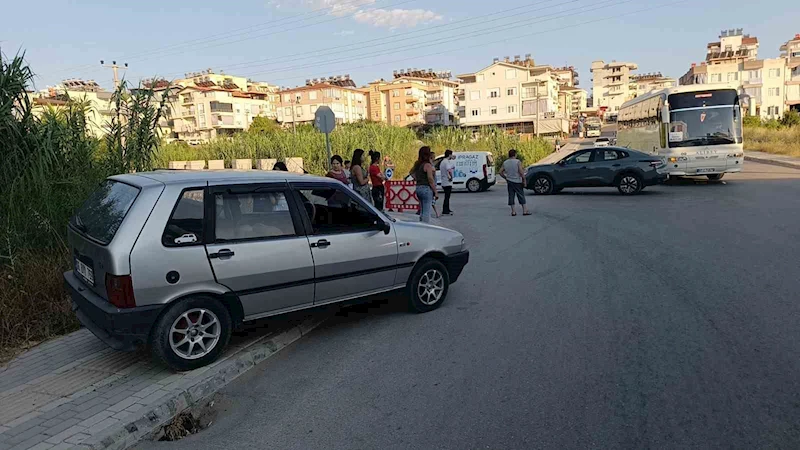 Bir anlık dikkatsizlik kazaya neden oldu
