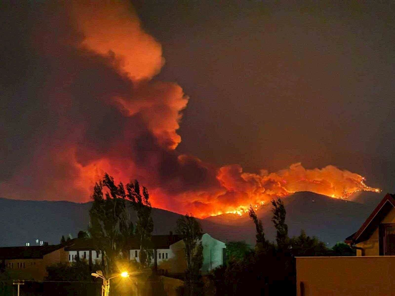 Bir yangın da Ödemiş’te: 3 mahalle tahliye edildi
