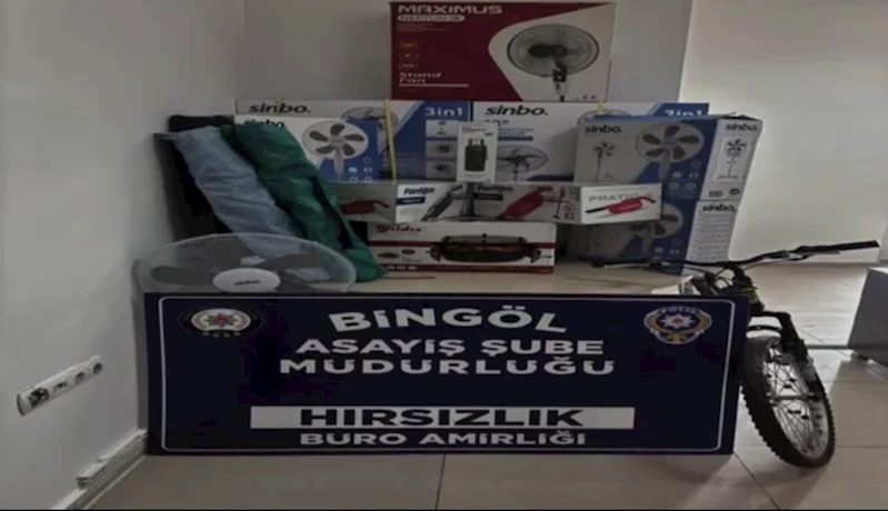 Bingöl’de çaldığı ürünleri internet üzerinden satan şüpheli tutuklandı
