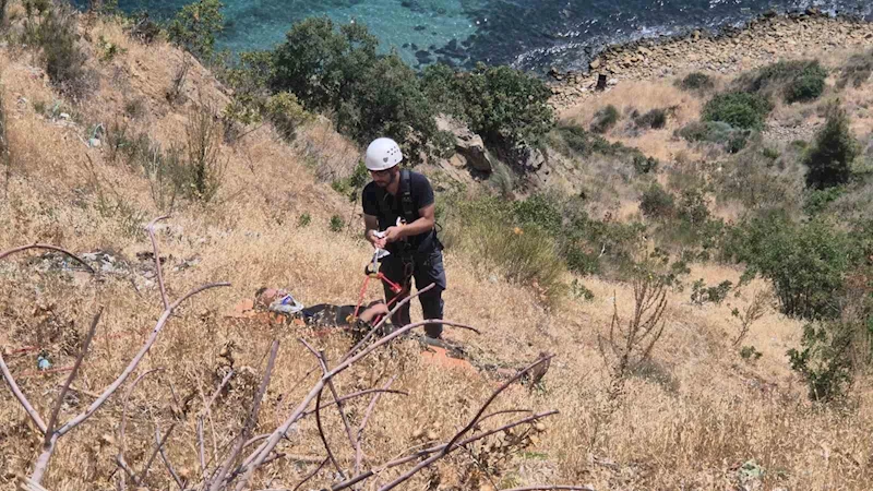 Tekirdağ’da uçurumdan düşen yaralı genç bulundu
