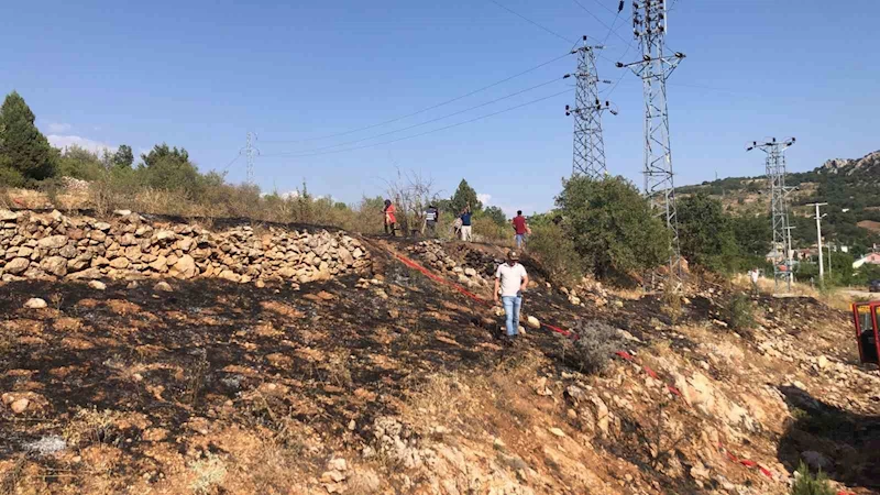 Bozkır’da otluk alanda çıkan yangın paniğe neden oldu

