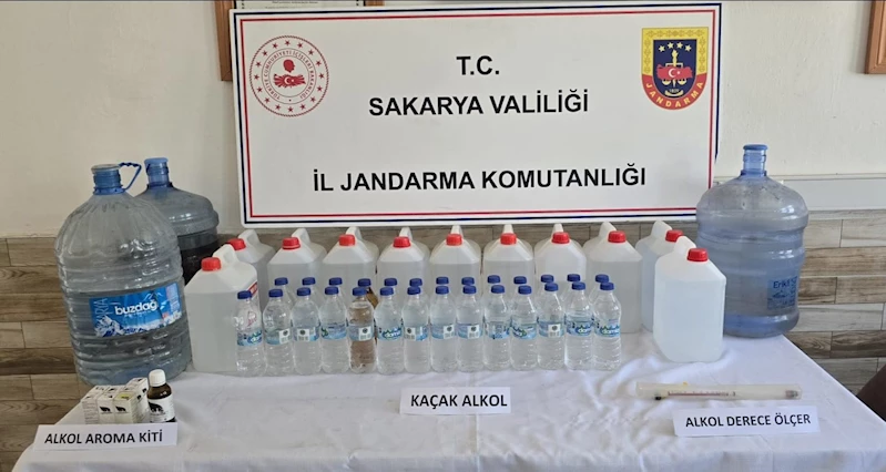 Kaçak alkol üretip piyasaya sürecekti jandarmaya yakalandı
